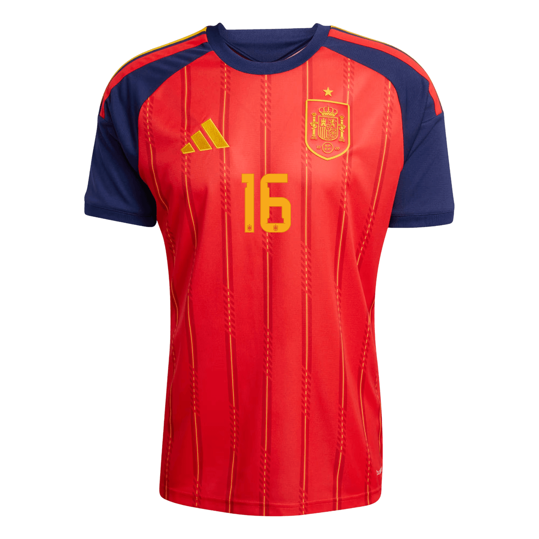 RODRIGO #16 Mens Spain World Cup Home Jersey 2026 [PREMIUM]