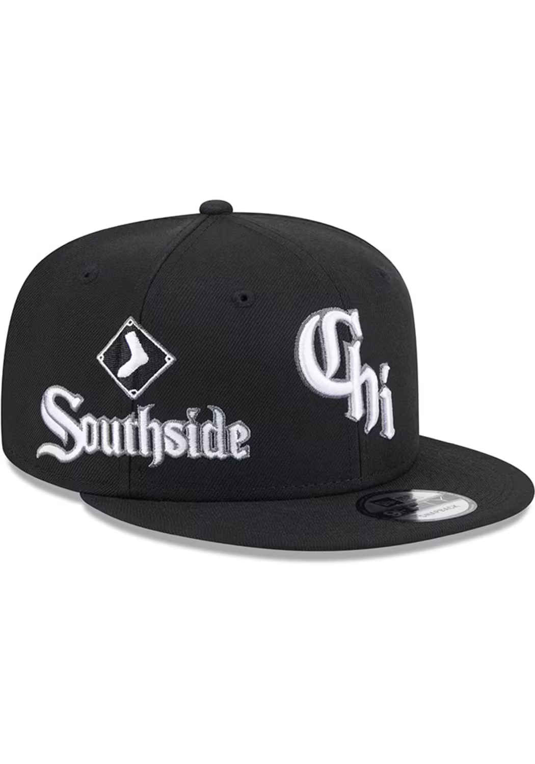 New Era Chicago White Sox City Connect Icon 9FIFTY Snapback Hat-Black