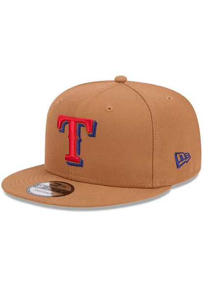 New Era Texas Rangers Color Pack 9FIFTY Snapback Hat-Light Bronze