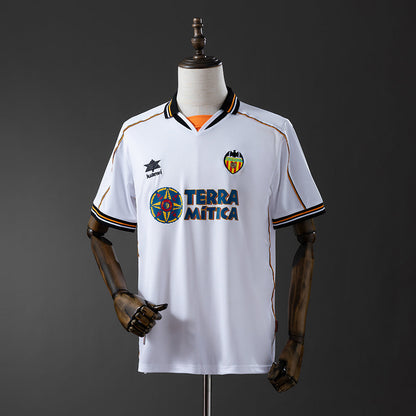 Valencia Jersey 1999-00 Home Retro Football Kit