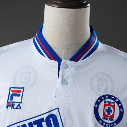 Retro Cruz Azul Away Jersey 1998 Long Sleeves Football Kit Soccer Shirt