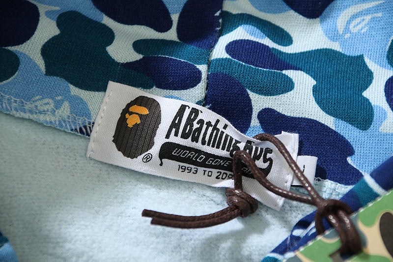 Bape Shark Head Classic Men's Sweatshirt Casual Loose Hooded Top Women's Jacket