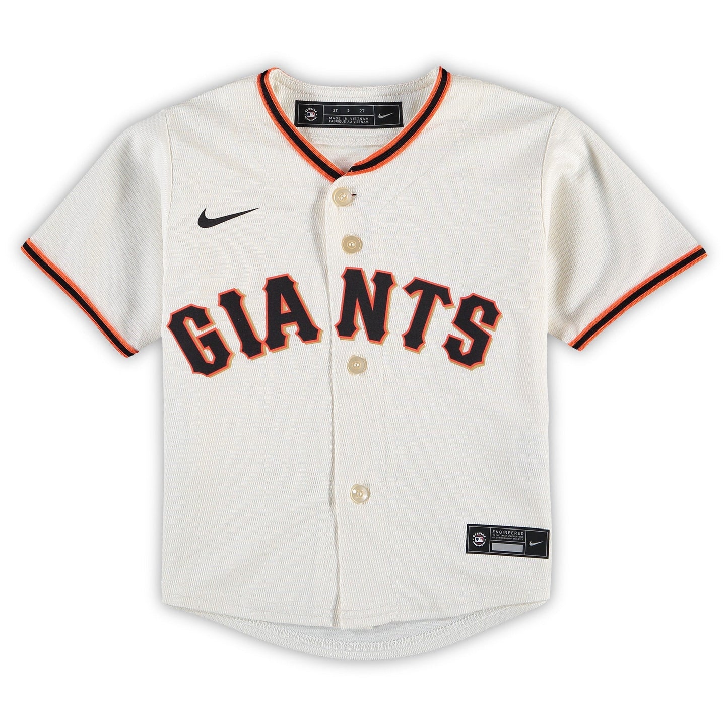 Nike Preschool San Francisco Giants Home Jersey-Cream