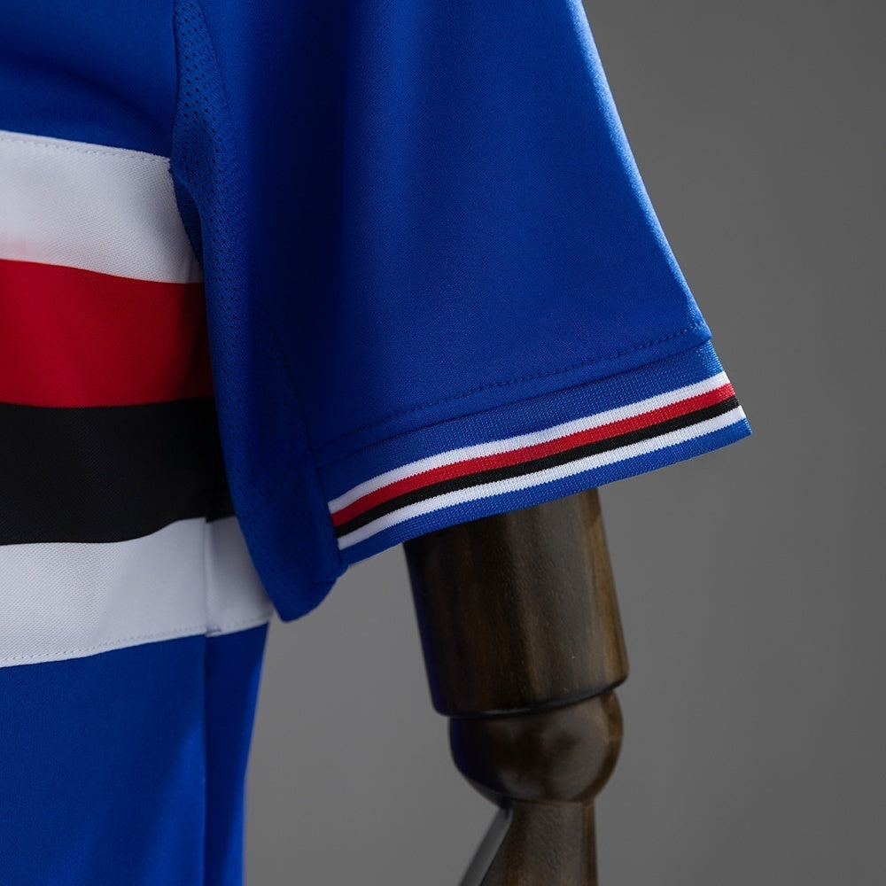 Sampdoria Home Jersey 2016-2017 Retro Football Kit Soccer Shirt