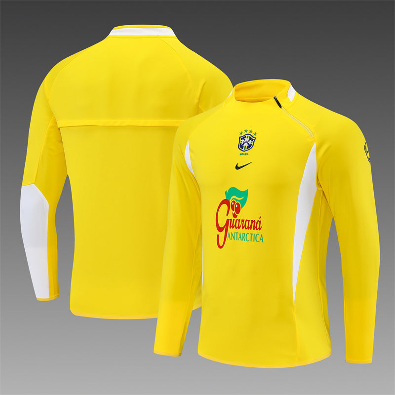 Retro Brazil Training Tracksuits 2002 Football Kit Soccer Jersey