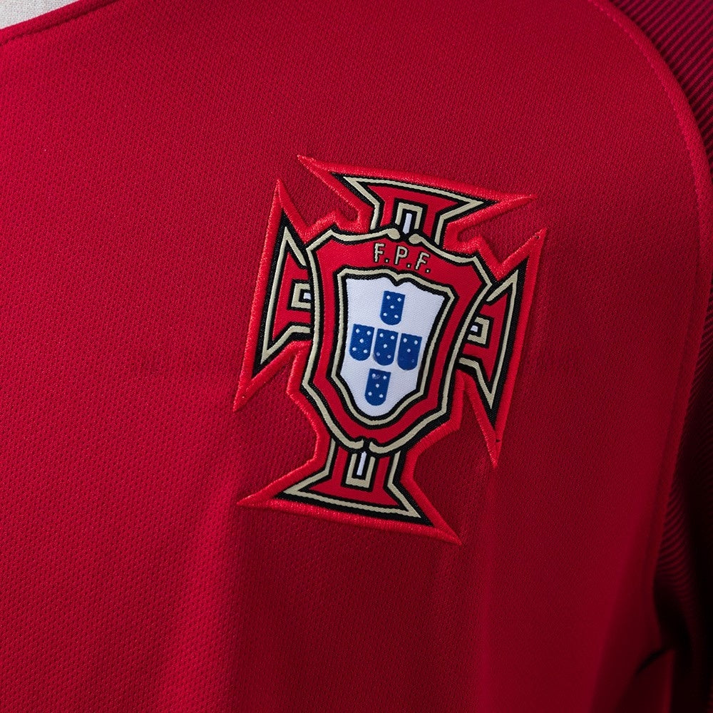 Portugal Jersey 2016 Home Retro Football Kit Long Sleeves