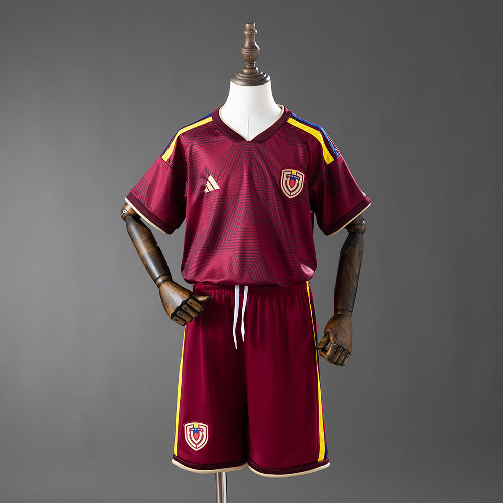 Kids Venezuela Home Jersey 2026 World Cup Football Kit Soccer Jersey