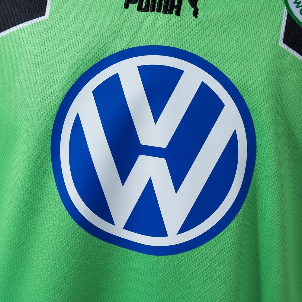 Wolfsburg Away Jersey 1999-2000 Retro Long Sleeves Football Kit Soccer Shirt
