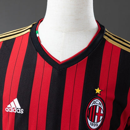 AC Milan Jersey 2013-14 Home Retro Football Kit
