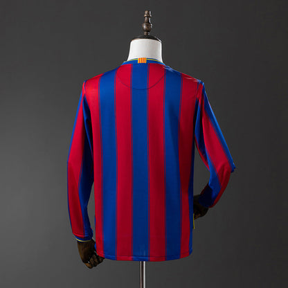 Barcelona Jersey 2009-10 Home Retro Kit Long Sleeves