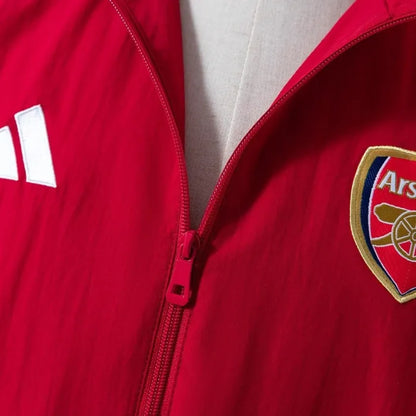 Arsenal Windbreaker 2025/26 Red Football Kit