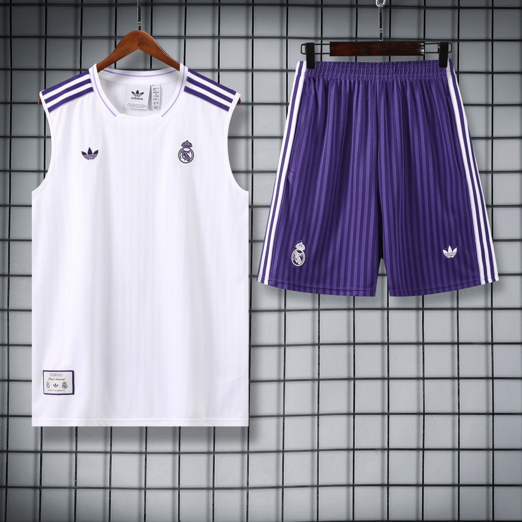 Real Madrid Vest Set Training Tracksuits 25/26 Football Kit Soccer Jersey