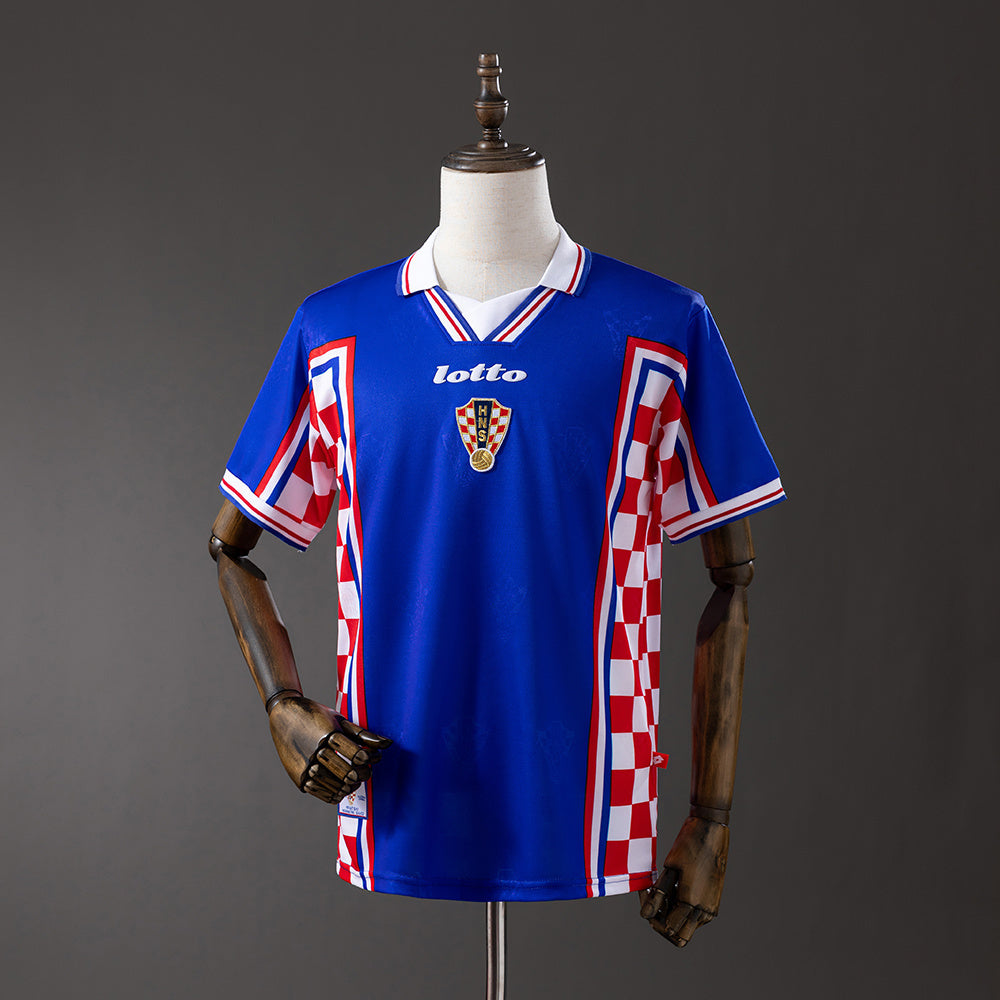 Croatia Jersey 1998 Away Retro Football Kit