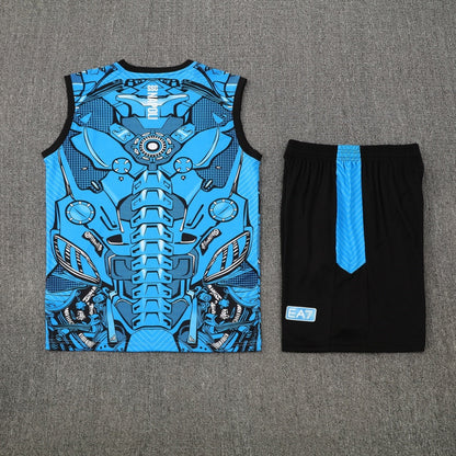 SSC Napoli Vest Set Training Tracksuits 25/26 Football Kit Soccer Jersey