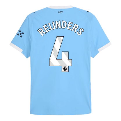 REIJNDERS #4 Mens Manchester City Home Jersey 2025/26 - Player Version (Slim Fit)