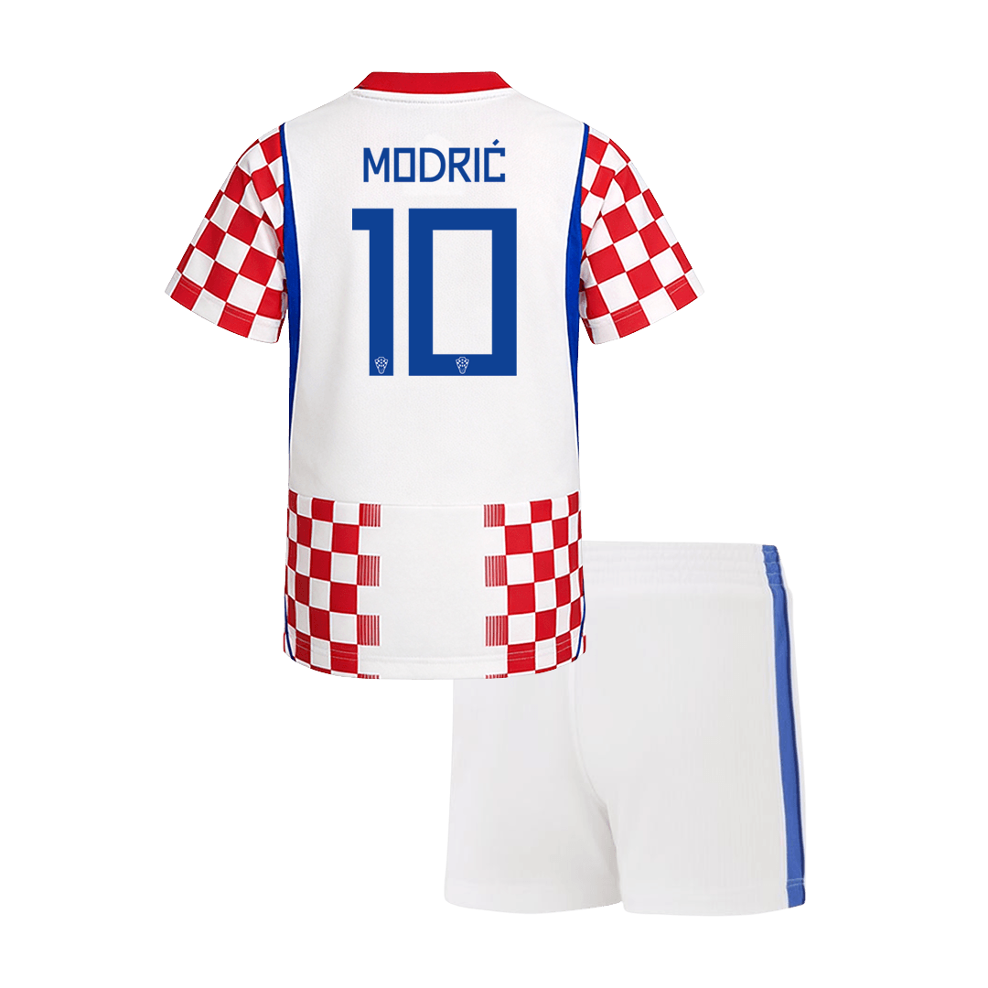 MODRIĆ #10 Kids Croatia World Cup Home Kit 2026