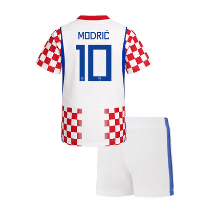MODRIĆ #10 Kids Croatia World Cup Home Kit 2026