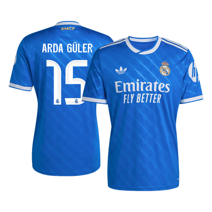 ARDA GÜLER #15 Mens Real Madrid Third Jersey 2025/26