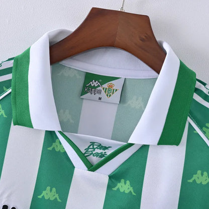 Retro Real Betis Home Jersey 1996/97 Long Sleeves Football Kit Soccer Jersey