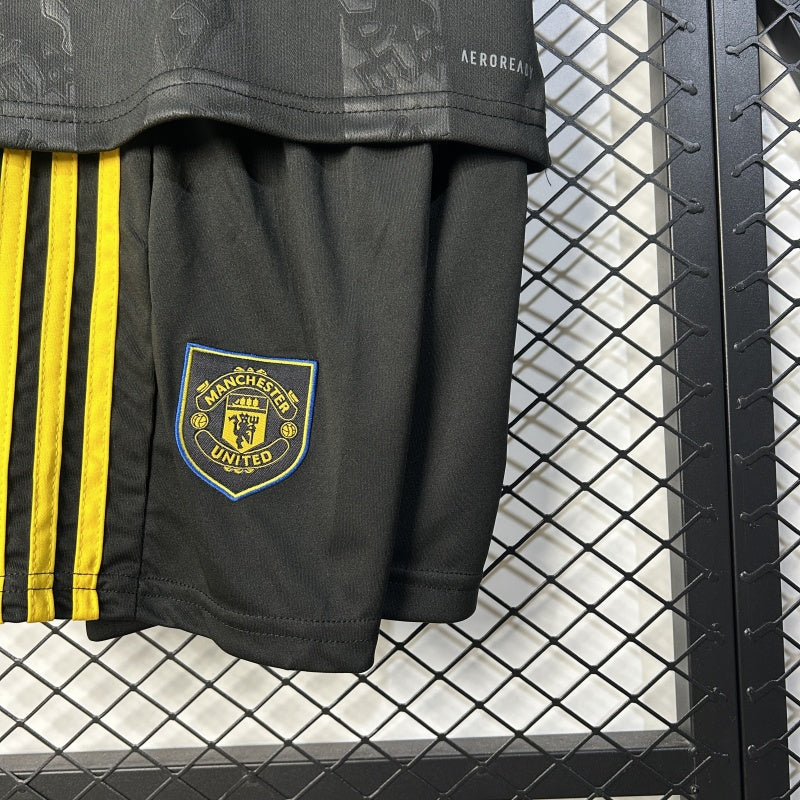 Kids Manchester United Jersey 25/26 Third Football Kit Soccer Jersey