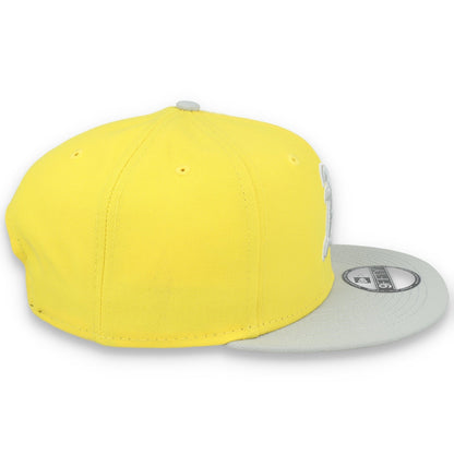 New Era Oakland Athletics  2-Tone Color Pack 9FIFTY Snapback Hat- Yellow/Grey