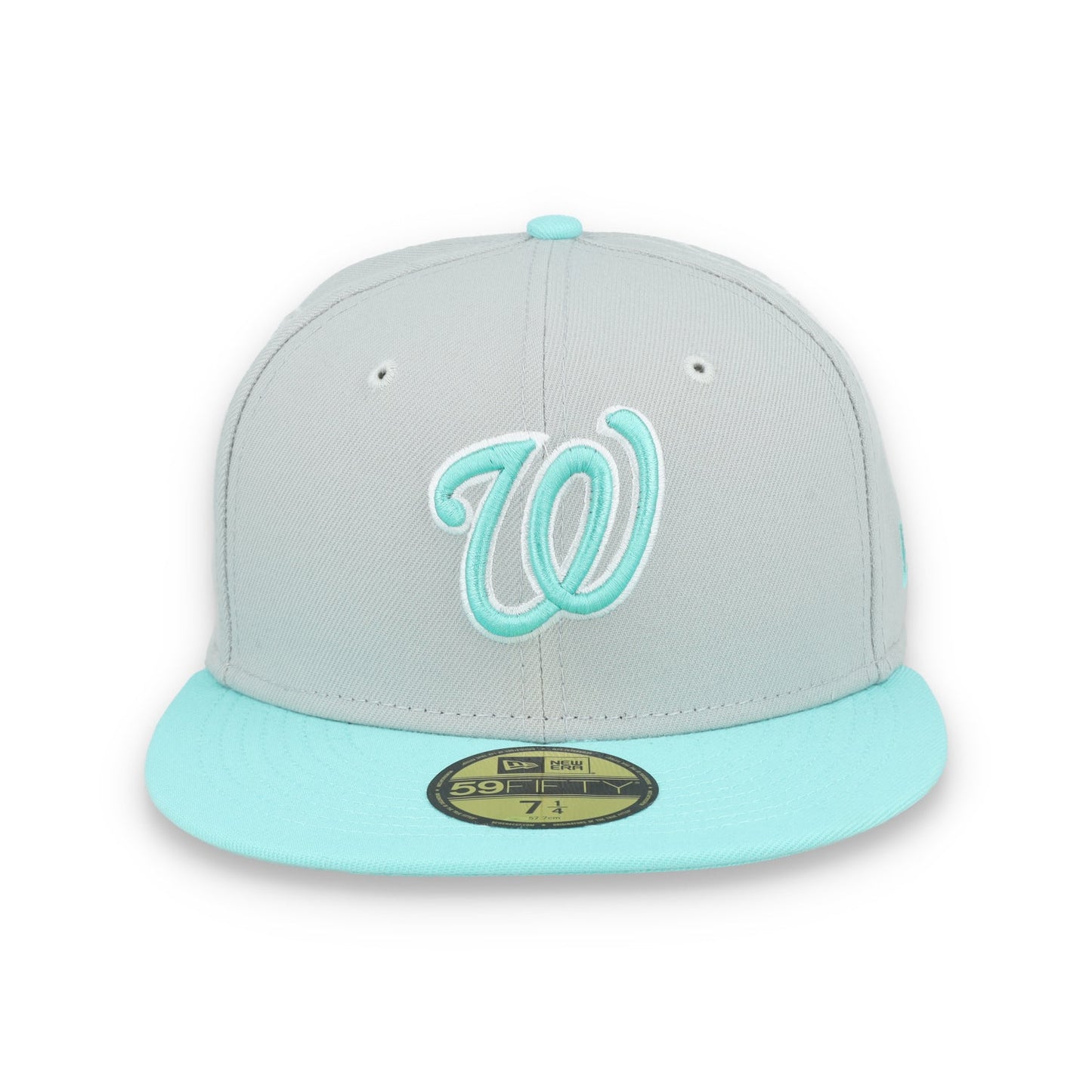 New Era Washington Nationals 2-Tone Color Pack 59FIFTY Fitted Hat-Gray/Turquoise