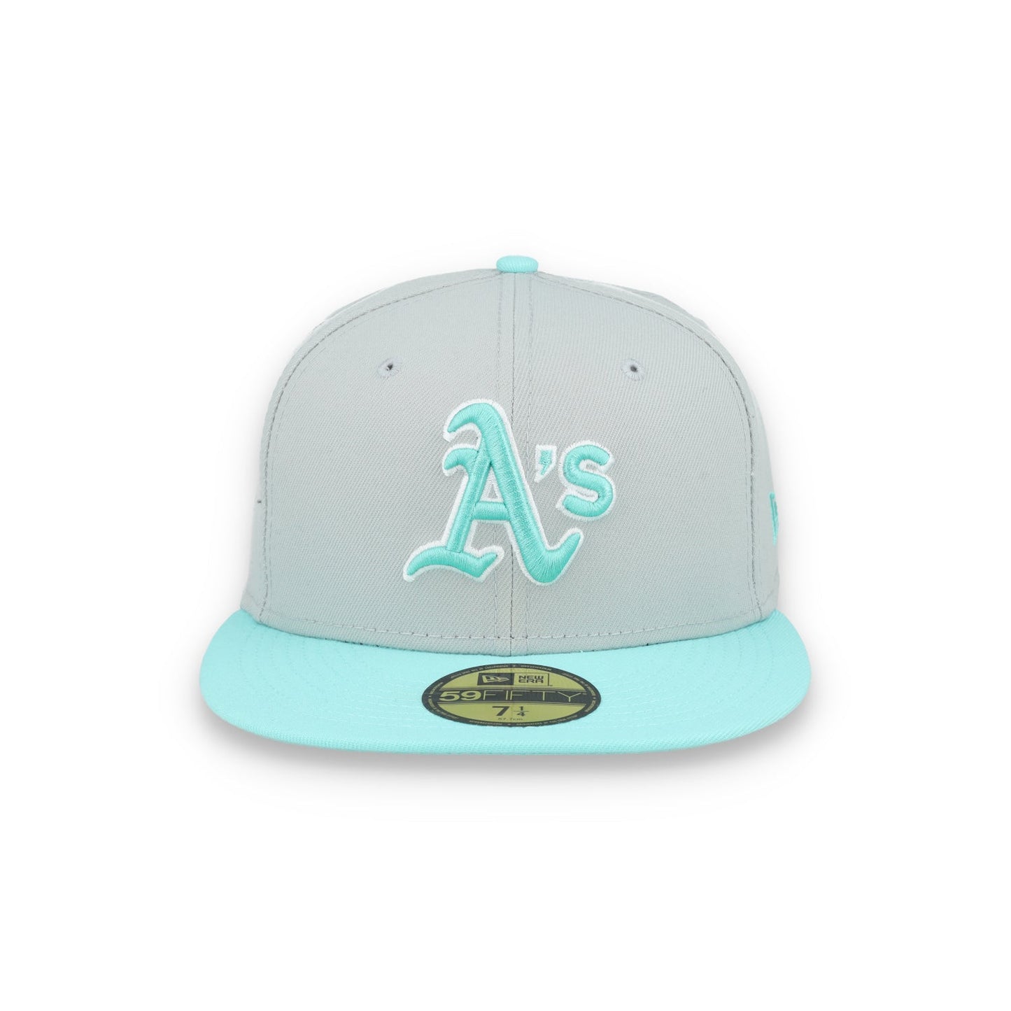 New Era Oakland Athletics 2-Tone Color Pack 59FIFTY Fitted Hat-Gray/Turquoise