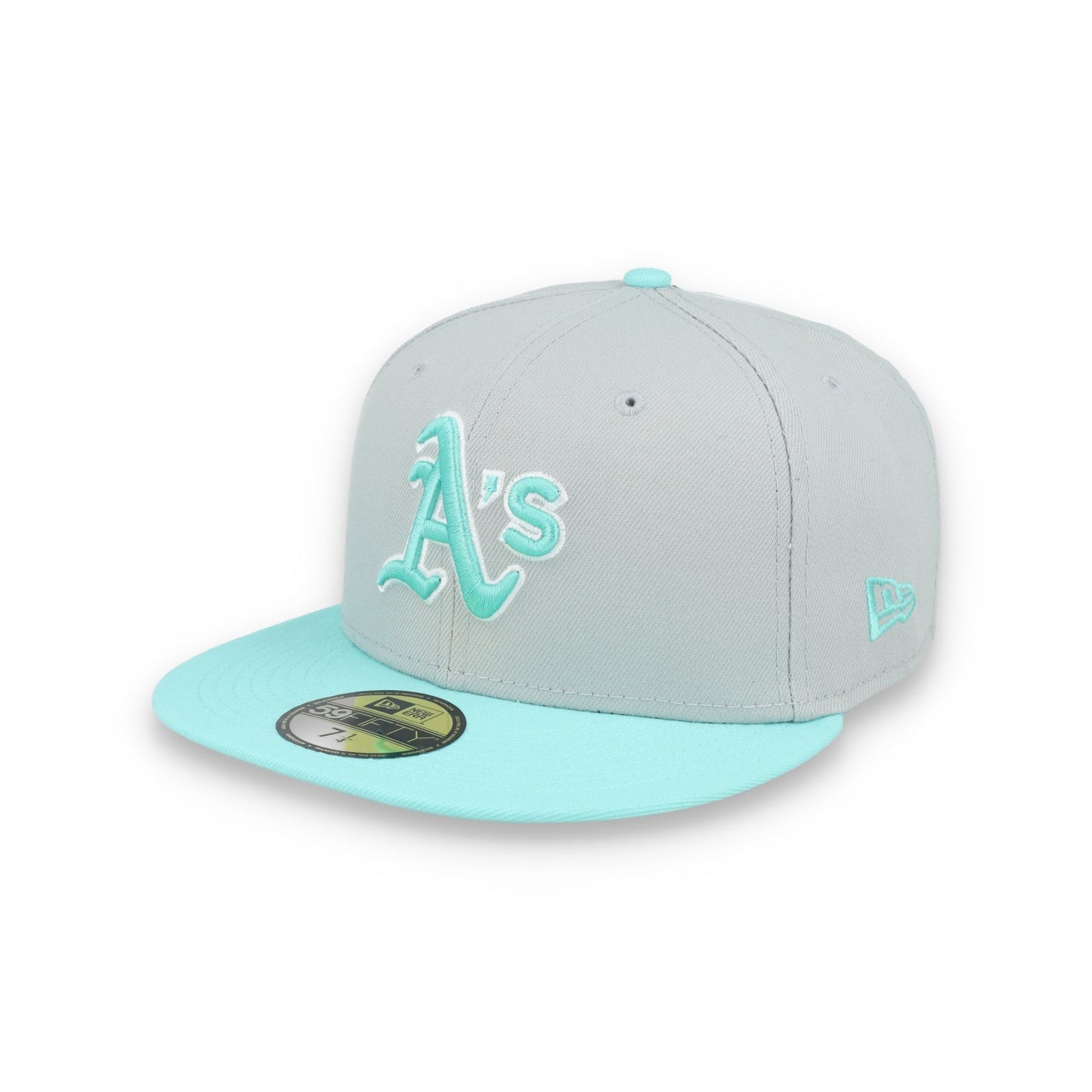 New Era Oakland Athletics 2-Tone Color Pack 59FIFTY Fitted Hat-Gray/Turquoise