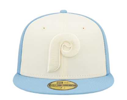 NEW ERA PHILADELPHIA PHILLIES 2-TONE 59FIFTY FITTED HAT-BLUE/CREAM