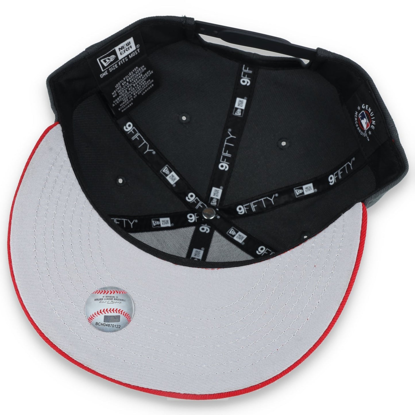 New Era San Diego 2-Tone Color Pack 9FIFTY Snapback Hat-Grey/Red