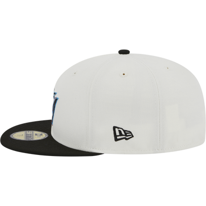 New Era Miami Marlins Throwback 2003 Worlds Series 59FIFTY Fitted Ivory Hat