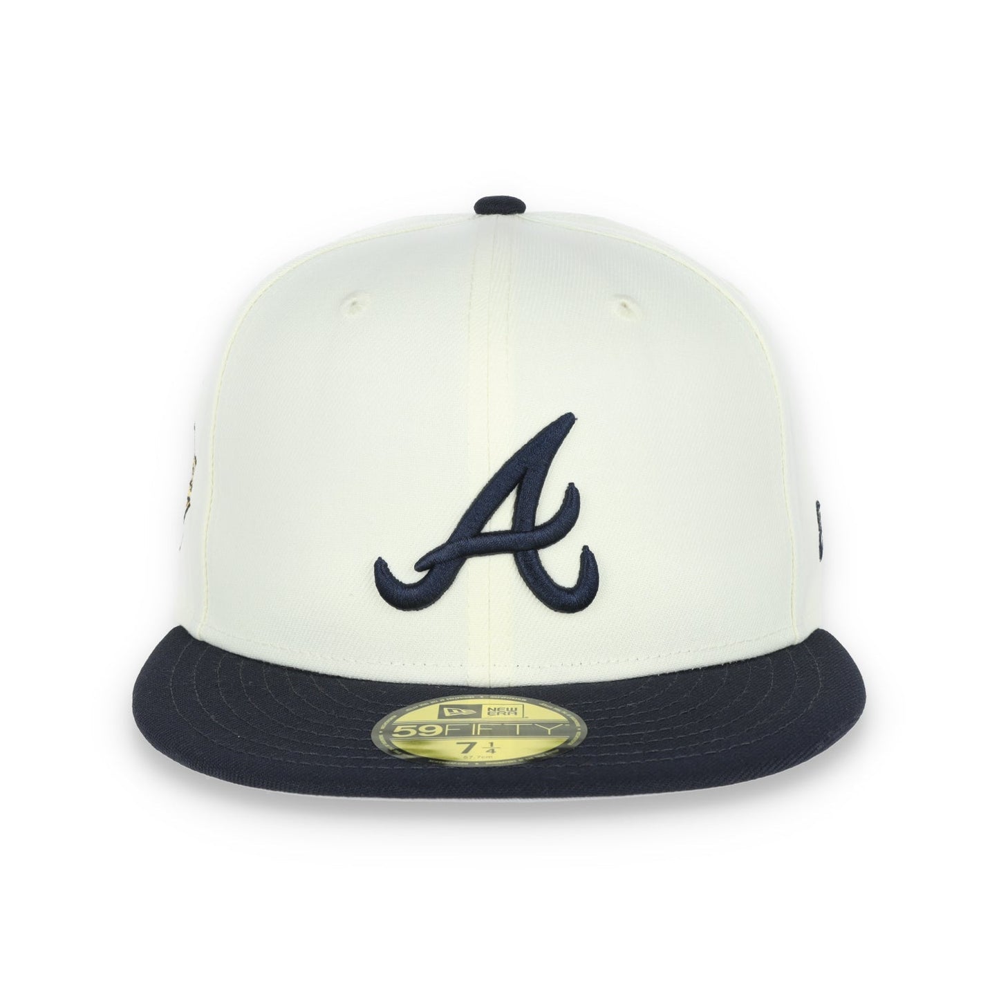 New Era Atlanta Braves 1995 World Series Side Patch 59FIFTY Fitted Ivory Hat