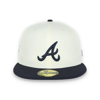 New Era Atlanta Braves 1995 World Series Side Patch 59FIFTY Fitted Ivory Hat