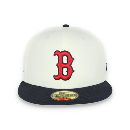 New Era Boston Red Sox Throwback 2013 World Series Patch 59FIFTY Fitted Ivory Hat