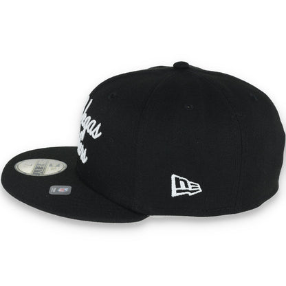 New Era Las Vegas Raiders Fairway Script 59FIFTY Fitted Hat