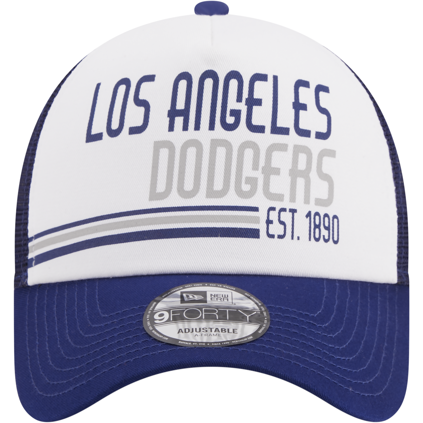 New Era Los Angeles Dodgers A Frame Stacked Trucker Cap