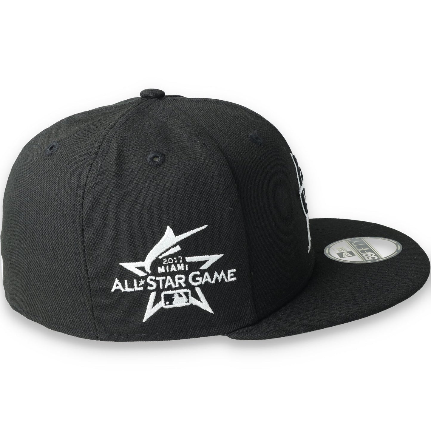 New Era Miami Marlins Side Patch 2017 All Star 59Fifty Fitted-Black/White