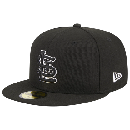 NEW ERA ST. LOUIS CARDINALS 2006 WORLD SERIES SIDE PATCH FITTED 59FIFTY-BLACK AND WHITE