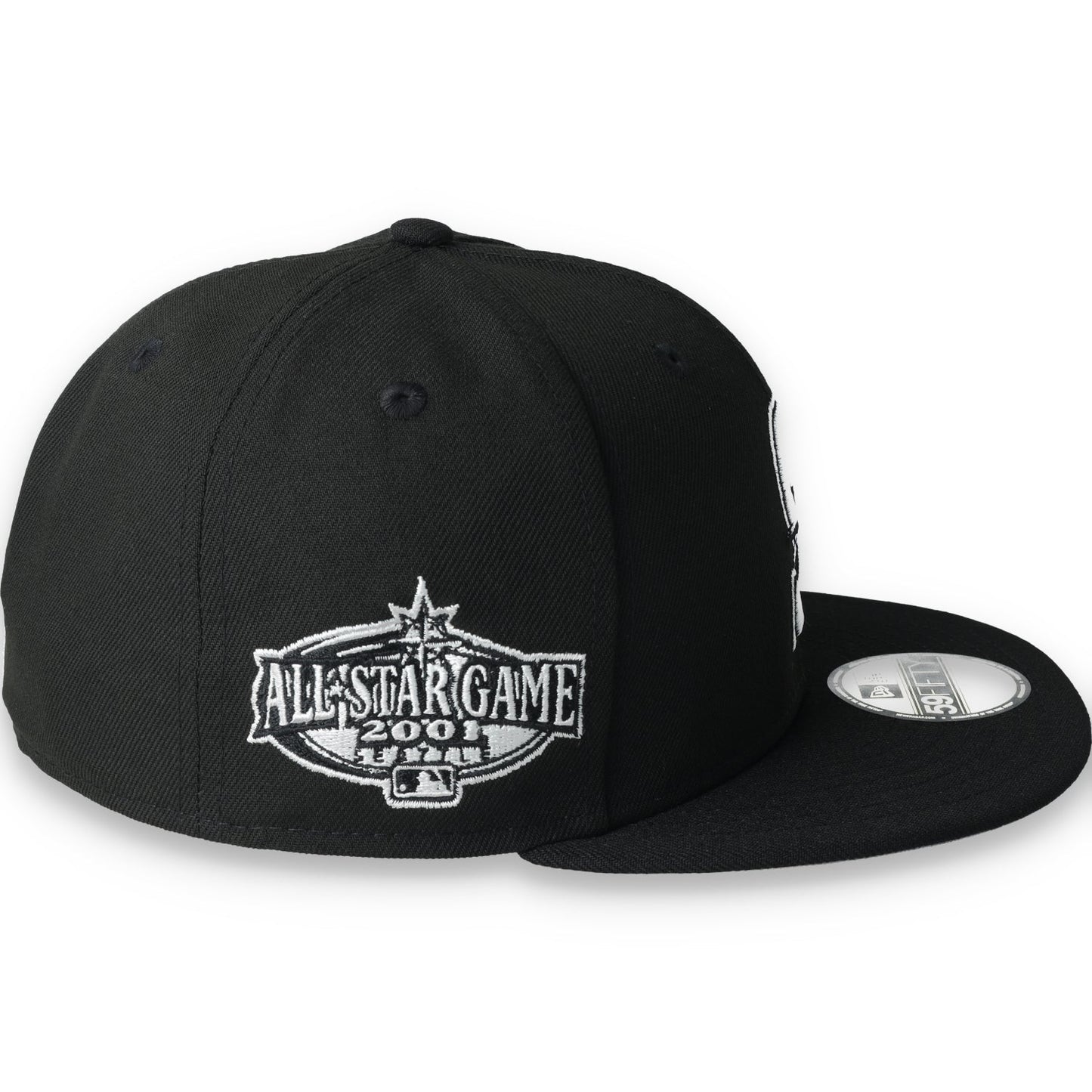 New Era Seattle Mariners Side Patch 2001 All Star Game 59Fifty Fitted-Black/White