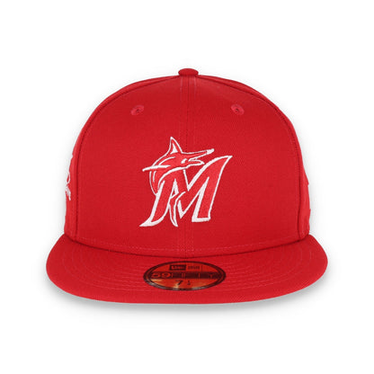 New Era Miami Marlins Side Patch 2017 All Star 59Fifty Fitted-Red/White