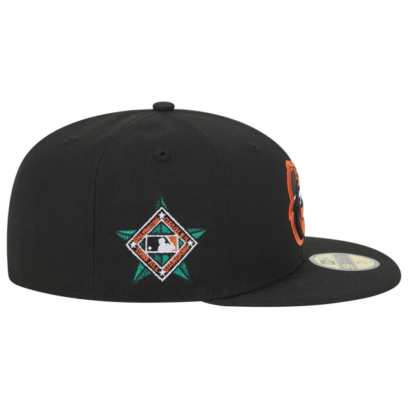 NEW ERA  BALTIMORE ORIOLES 1993 ALL STAR SIDE PATCH 59FIFTY FITTED-BLACK/ORANGE