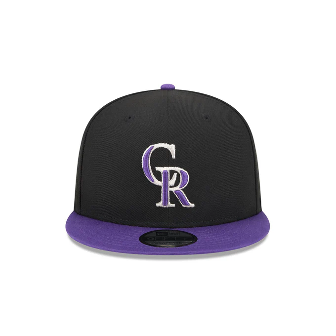 New Era Colorado Rockies  On Field Alternative  9FIFTY Snapback-Black-purple
