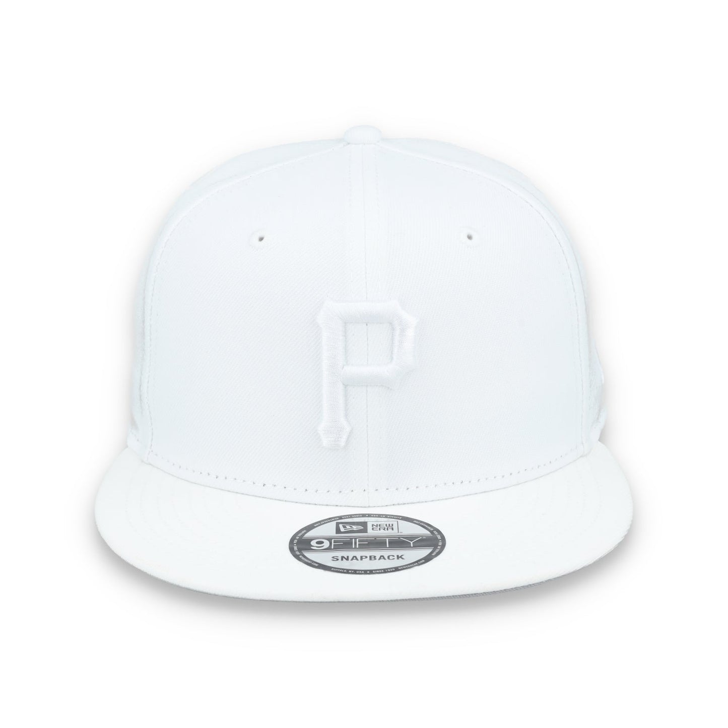 New Era Pittsburgh Pirates White on White 9FIFTY Snapback Hat-