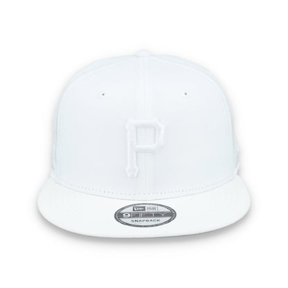 New Era Pittsburgh Pirates White on White 9FIFTY Snapback Hat-