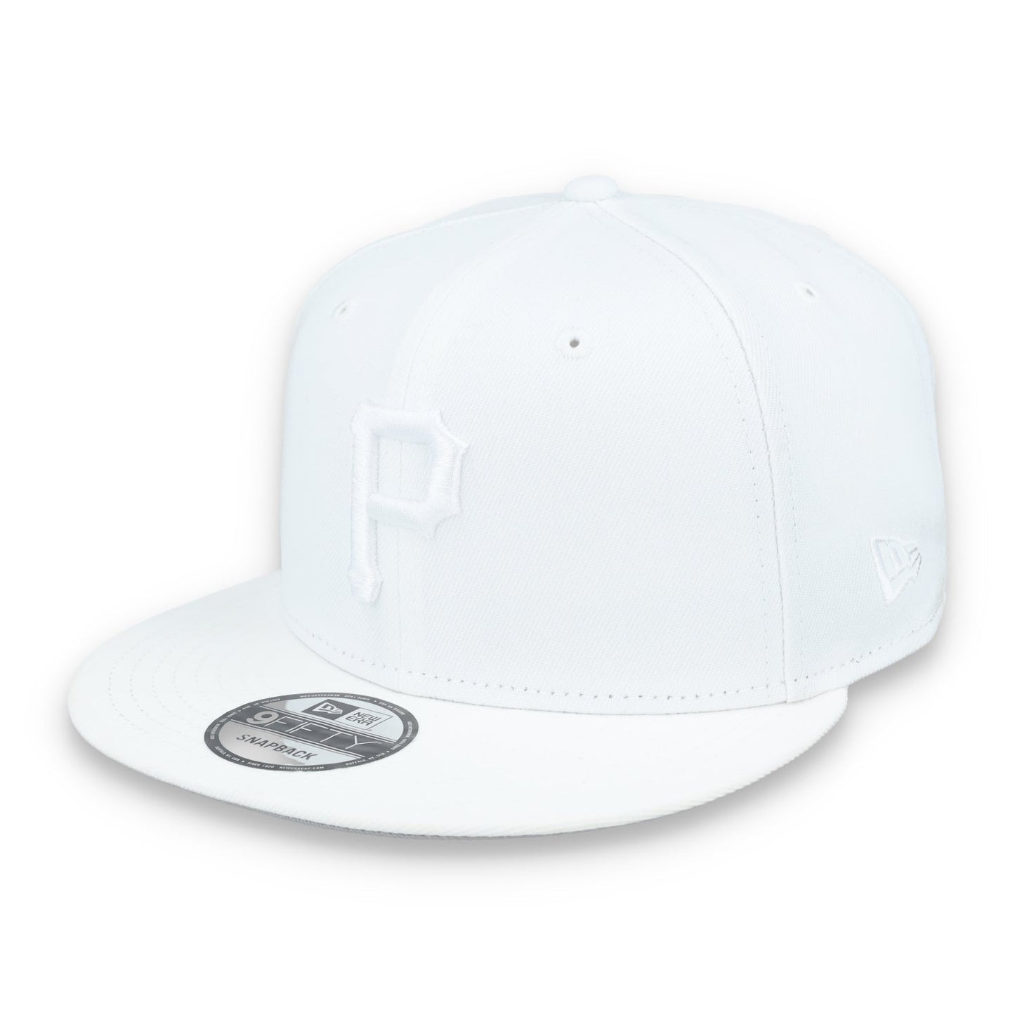 New Era Pittsburgh Pirates White on White 9FIFTY Snapback Hat-