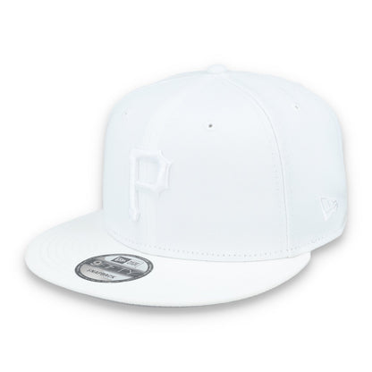 New Era Pittsburgh Pirates White on White 9FIFTY Snapback Hat-