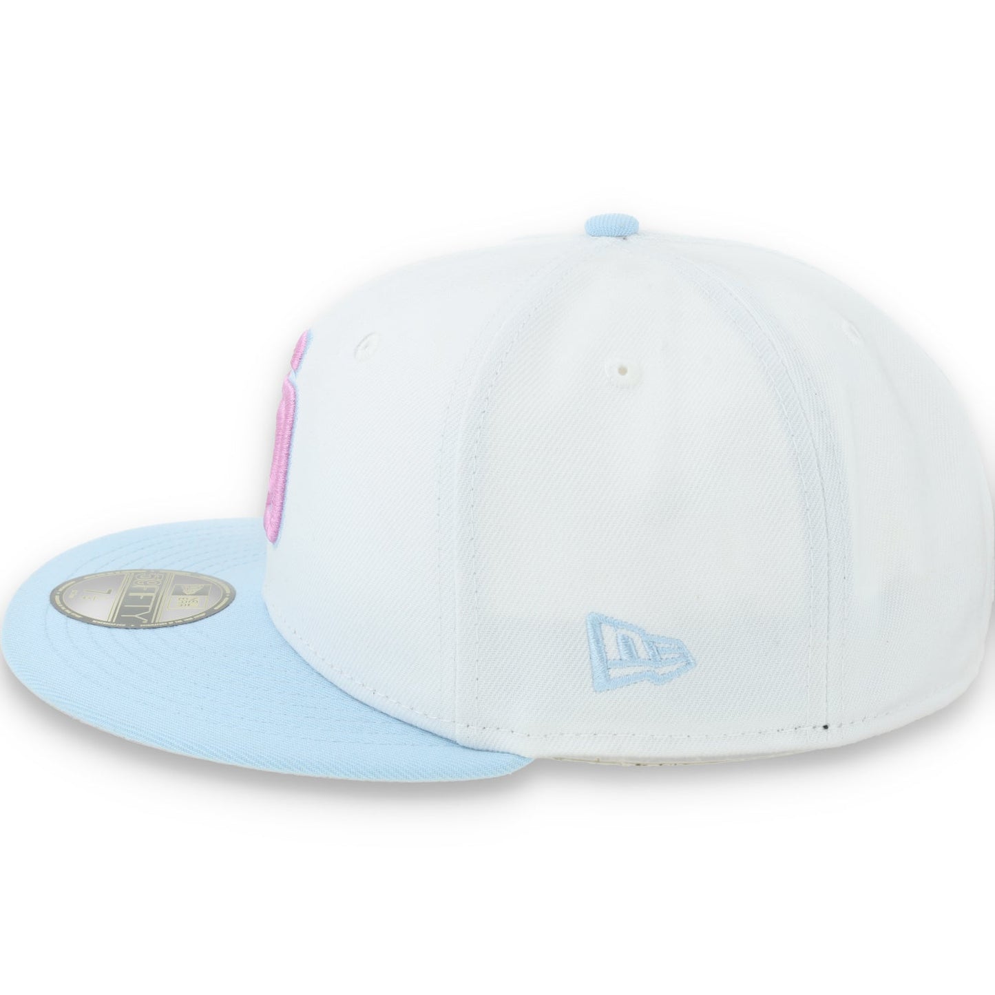 New Era San Diego Padres Color Pack 59FIFTY Fitted Hat-White/Light Blue /Pink