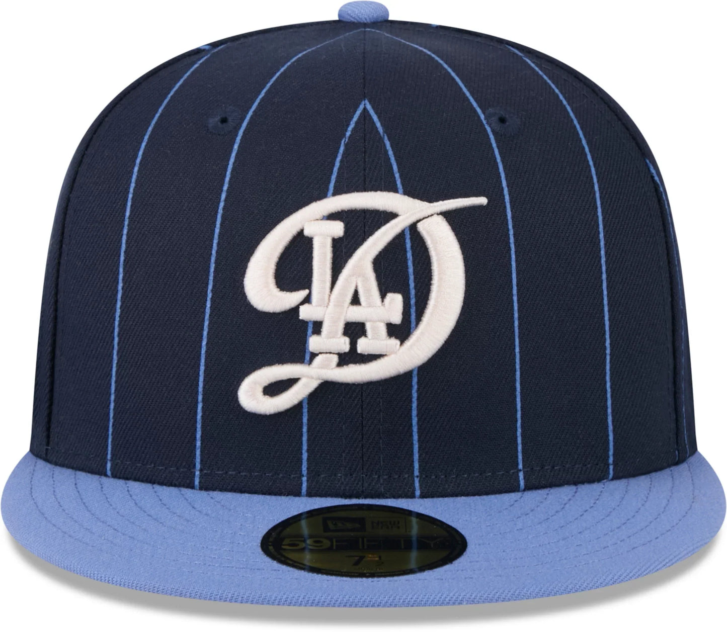 New Era Los Angeles Dodgers City Connect Throwback Pinstripe 59FIFTY Fitted Hat 2024 - Navy