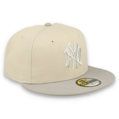 New Era New York Yankees TWO-TONE COLOR PACK 59FIFTY Fitted hat-Khaki/Grey