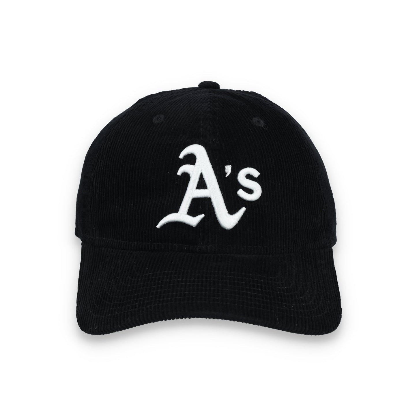 New Era Oakland Athletics Corduroy 9TWENTY Adjustable Hat-Black/White